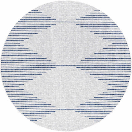 Stephan Blue & Cream Outdoor Rug Rugs TriadCommerceInc 7'10" Round