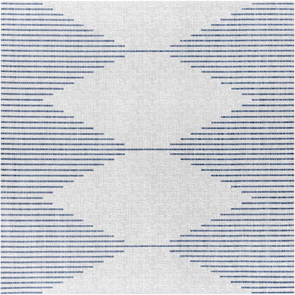 Stephan Blue & Cream Outdoor Rug Rugs TriadCommerceInc 7'10" Square