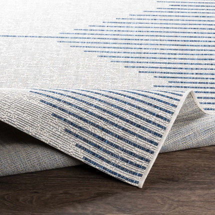Stephan Blue & Cream Outdoor Rug Rugs TriadCommerceInc