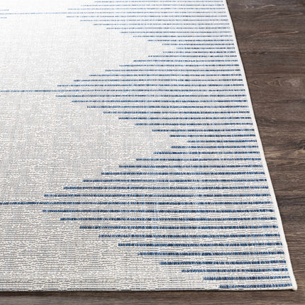 Stephan Blue & Cream Outdoor Rug Rugs TriadCommerceInc