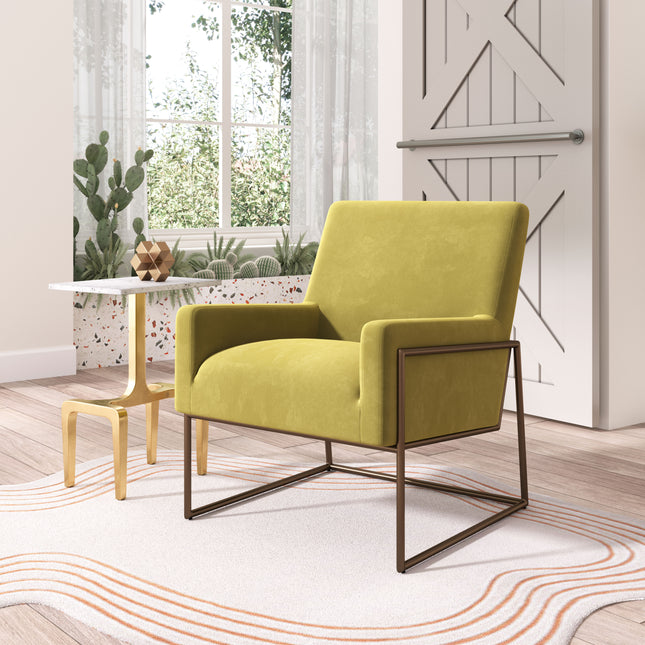 New York Accent Chair Olive Green Chairs TriadCommerceInc