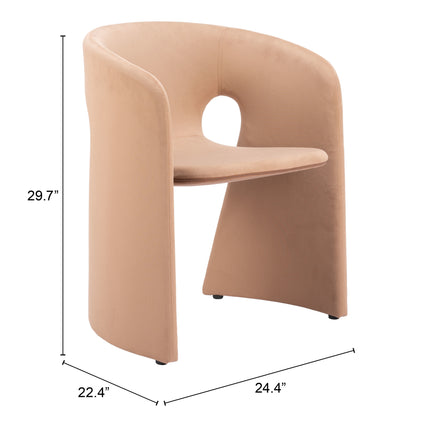 Rosyth Dining Chair Tan Chairs TriadCommerceInc   
