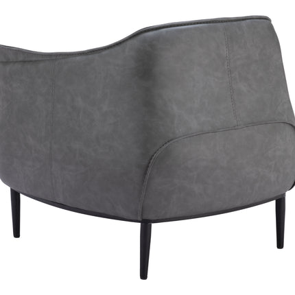 Julian Accent Chair Gray Chairs TriadCommerceInc   