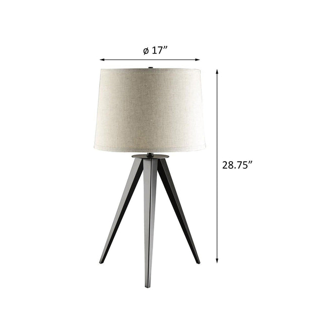 Grey and Black Tripod Floor Lamp Table Lamps TriadCommerceInc   