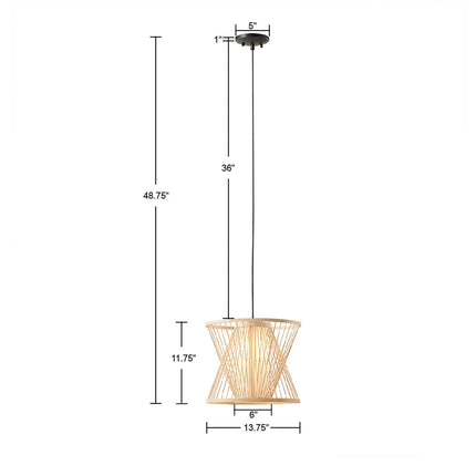 Geometric Bamboo Pendant Home Decor > Lighting > Ceiling Lights > Pendant Lights TriadCommerceInc