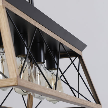 Aurelia Oak & Iron Farmhouse Chandelier Home Decor > Lighting > Ceiling Lights > Chandelier TriadCommerceInc