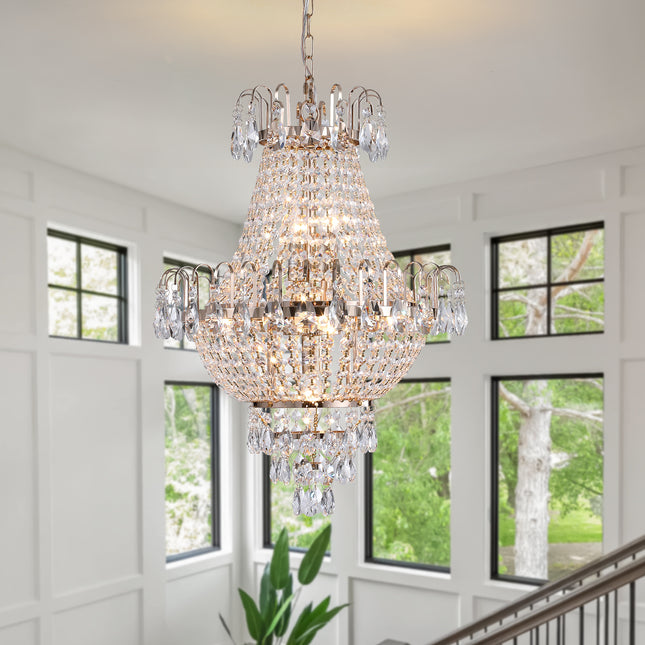 Gold K9 Crystal Chandelier Home Decor > Lighting > Ceiling Lights > Chandelier TriadCommerceInc