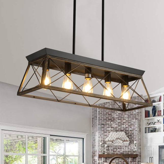 Seraphine Antique Iron & Gold Farmhouse Chandelier Home Decor > Lighting > Ceiling Lights > Pendant Lights TriadCommerceInc