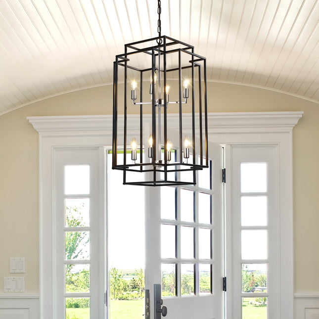 Stellar 8-Light Industrial Farmhouse Lantern Pendant Pendants TriadCommerceInc   