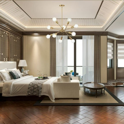 Modern Sputnik Brass Chandelier Home Decor > Lighting > Ceiling Lights > Chandelier TriadCommerceInc
