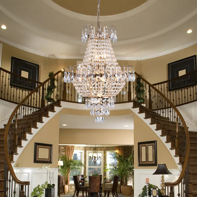 Gold K9 Crystal Chandelier Home Decor > Lighting > Ceiling Lights > Chandelier TriadCommerceInc