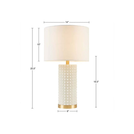 Textured Dot Table Lamp Table Lamps TriadCommerceInc   