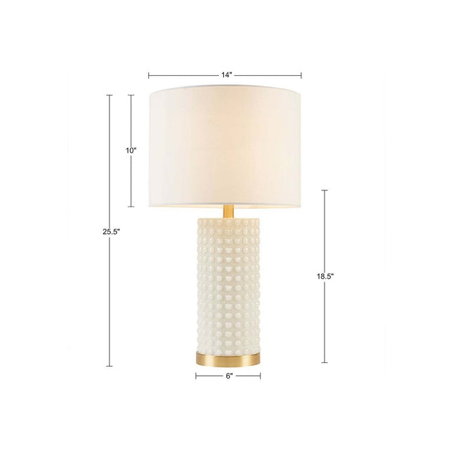 Textured Dot Table Lamp Table Lamps TriadCommerceInc   