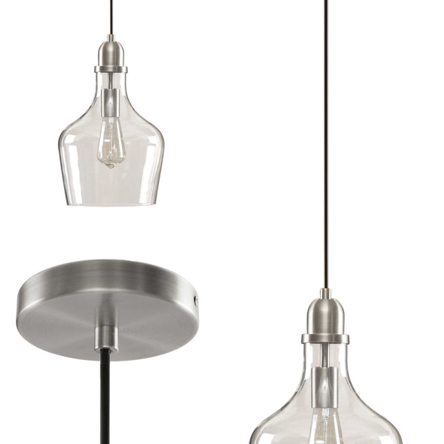 Auburn Bell Shaped Glass Pendant Pendants TriadCommerceInc   