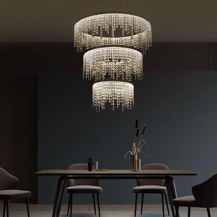 Fancy hanging crystal chandelier Home Decor > Lighting > Ceiling Lights > Chandelier TriadCommerceInc