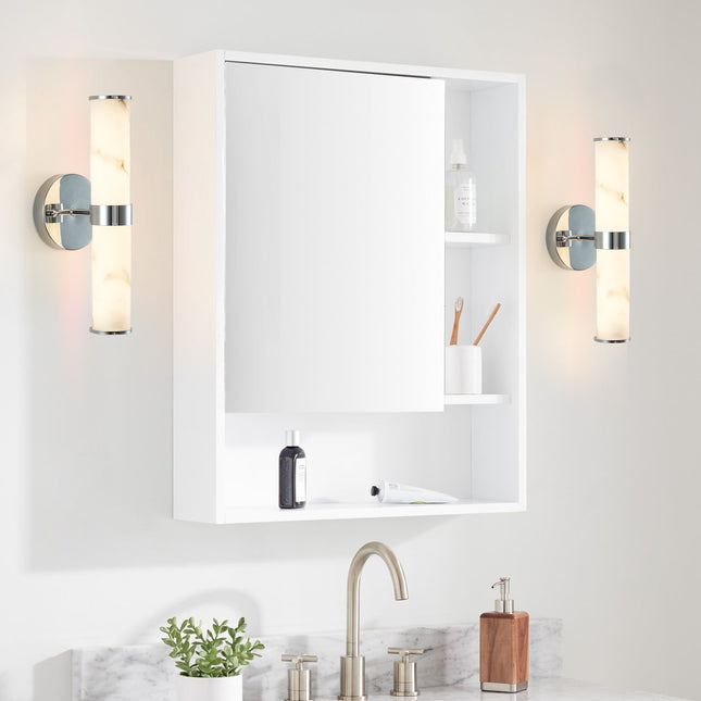 Marble and Chrome Wall Sconce, Set of 2, Wall Lighting TriadCommerceInc   