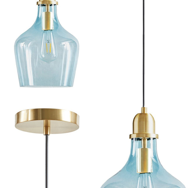 Bell Shaped Glass Pendant Pendants TriadCommerceInc   