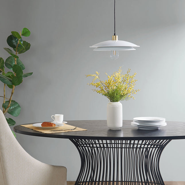 Saben Gold Mid-Century Double Disc Pendant Home Decor > Lighting > Ceiling Lights > Pendant Lights TriadCommerceInc as Pic