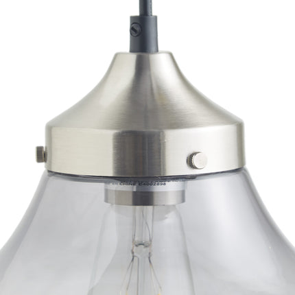 Ophelia Smoke Grey Glass Pendant Pendants TriadCommerceInc   