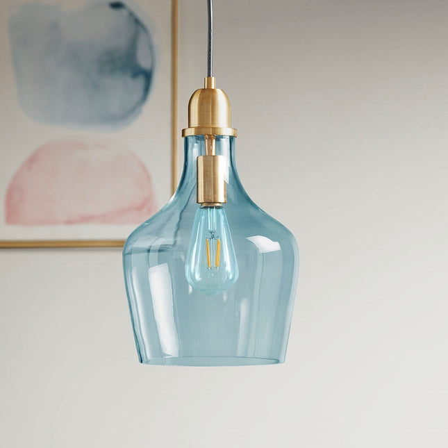 Bell Shaped Glass Pendant Pendants TriadCommerceInc