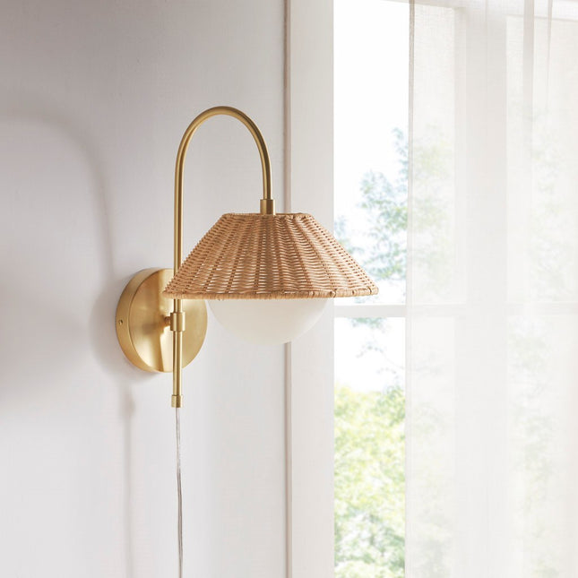 Rattan Weave Wall Sconce Home Decor > Lighting > Wall Lighting > Wall Sconces TriadCommerceInc
