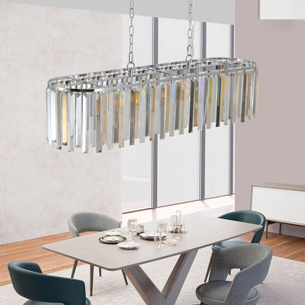Modern Oval Crystal Chandelier – Luxury Ceiling Light with K9 Crystals for Dining or Living Room Home Decor > Lighting > Ceiling Lights > Chandelier TriadCommerceInc