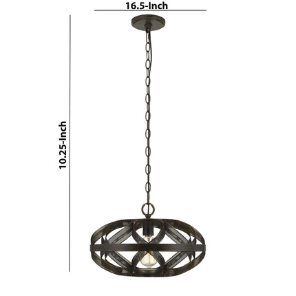 Mesh Design Pendant Fixture, Dark Bronze Pendants TriadCommerceInc   