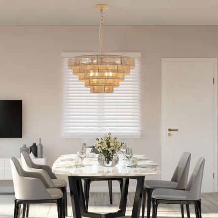 Bohemian style Woven Pendant Light Home Decor > Lighting > Ceiling Lights > Chandelier TriadCommerceInc