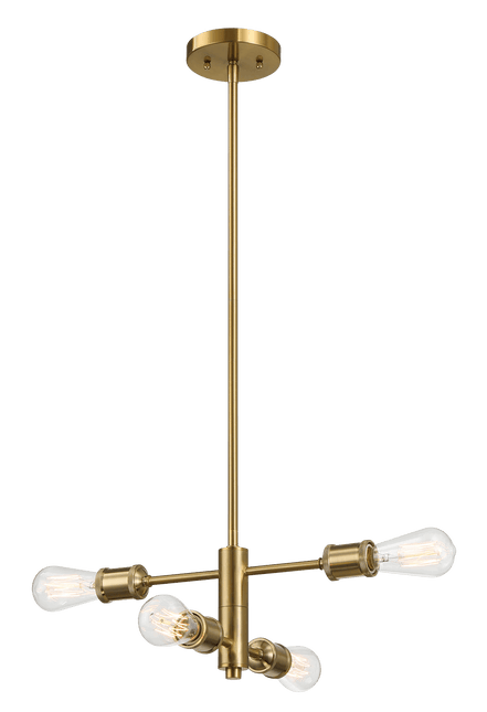 Trellis Four Lights Modern Gold Chandelier Home Decor > Lighting > Ceiling Lights > Pendant Lights TriadCommerceInc