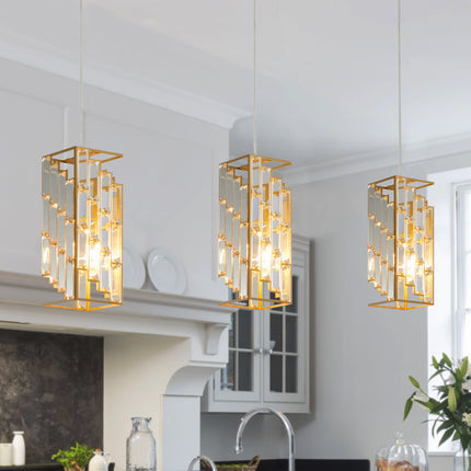 Lumia 3-Light Gold Crystal Pendant Set Home Decor > Lighting > Ceiling Lights > Pendant Lights TriadCommerceInc