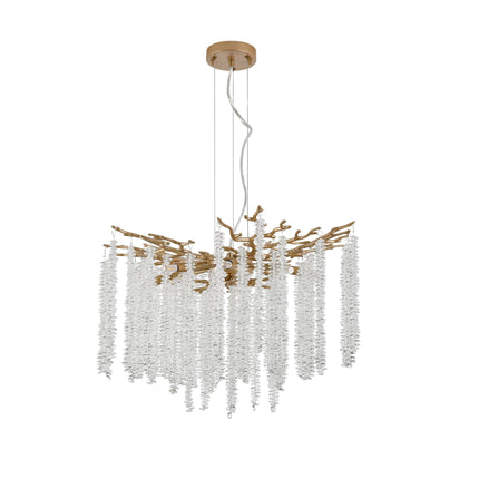 Aurora Cascade 24" Gold Crystal Chandelier Home Decor > Lighting > Ceiling Lights > Chandelier TriadCommerceInc