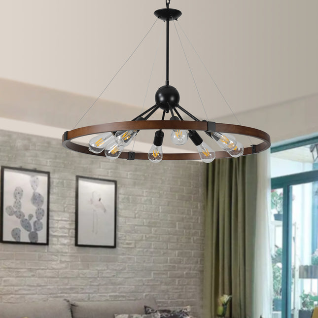 Retro Farmhouse Chandelier 8 Light Home Decor > Lighting > Ceiling Lights > Chandelier TriadCommerceInc