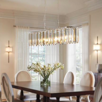 Modern Oval Crystal Chandelier – Luxury Ceiling Light with K9 Crystals for Dining or Living Room Home Decor > Lighting > Ceiling Lights > Chandelier TriadCommerceInc