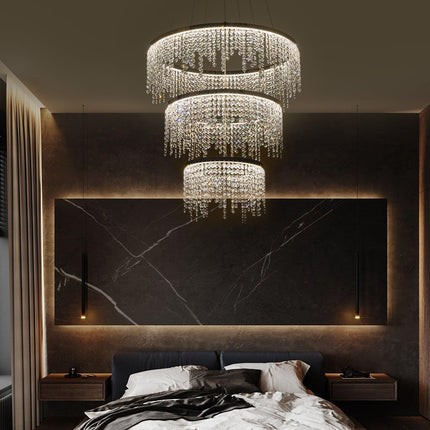 Fancy hanging crystal chandelier Home Decor > Lighting > Ceiling Lights > Chandelier TriadCommerceInc