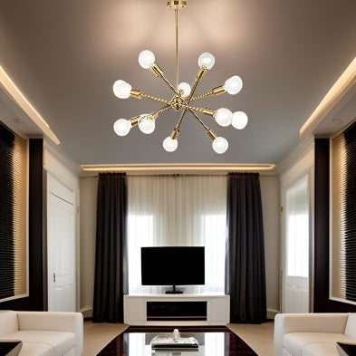 Modern Sputnik Brass Chandelier Home Decor > Lighting > Ceiling Lights > Chandelier TriadCommerceInc