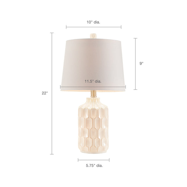 Contour Ceramic Table Lamp Table Lamps TriadCommerceInc   