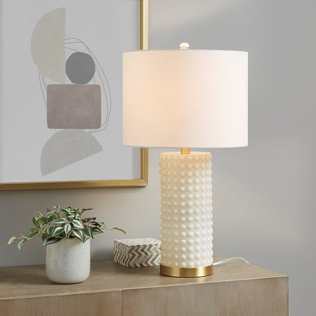 Textured Dot Table Lamp Table Lamps TriadCommerceInc   