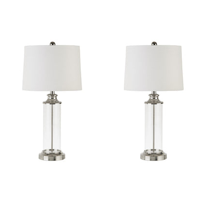Clarity Glass Cylinder Table Lamp Table Lamps TriadCommerceInc   