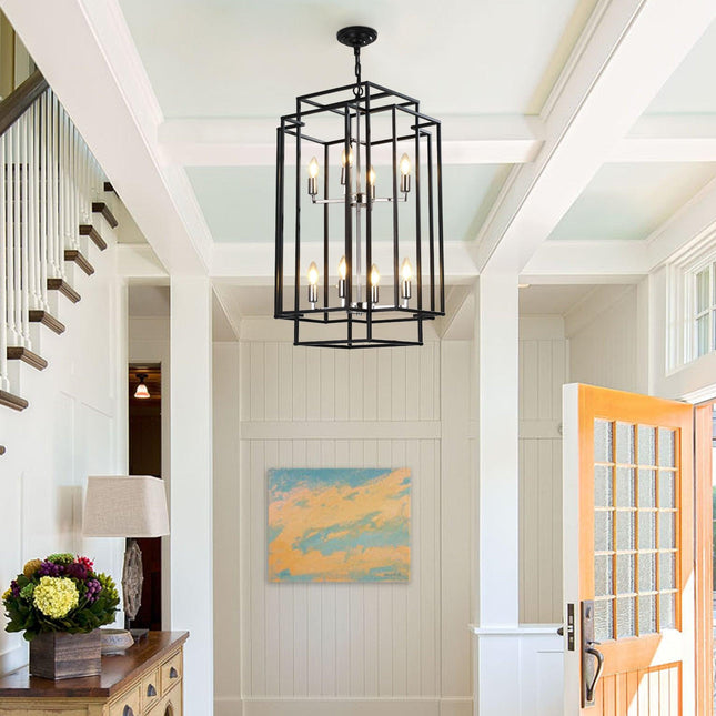 Stellar 8-Light Industrial Farmhouse Lantern Pendant Pendants TriadCommerceInc   