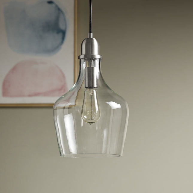 Auburn Bell Shaped Glass Pendant Pendants TriadCommerceInc