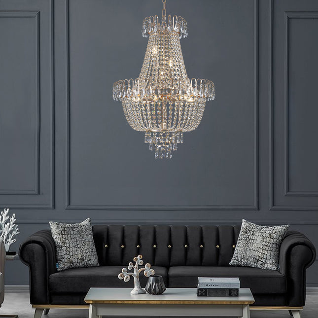 Gold K9 Crystal Chandelier Home Decor > Lighting > Ceiling Lights > Chandelier TriadCommerceInc as Pic
