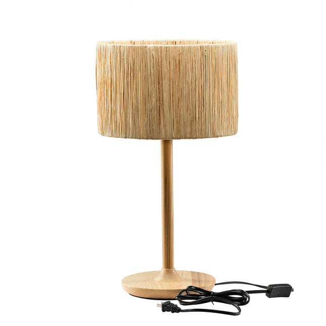 Thebae Solid Wood Table Lamp Table Lamps TriadCommerceInc   