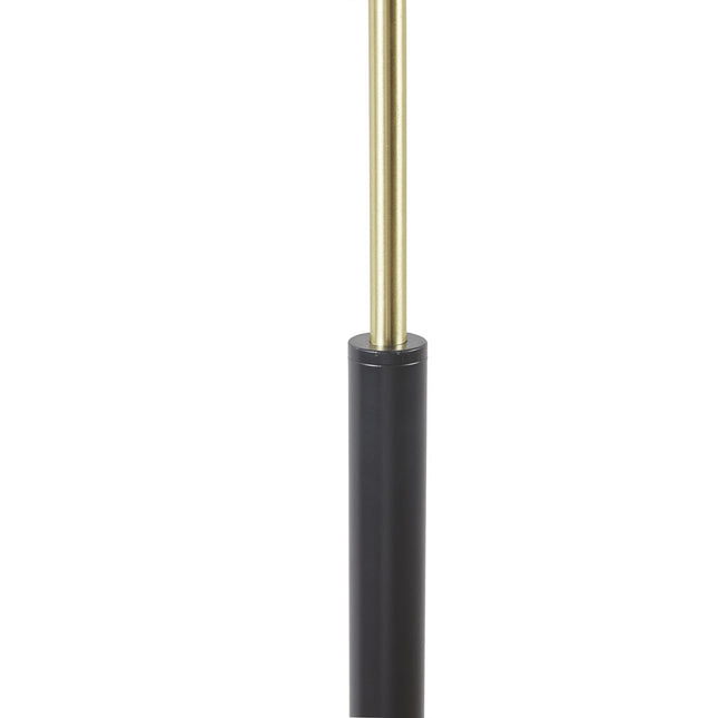 Arched Metal Floor Lamp with Frosted Glass Shade Floor Lamps TriadCommerceInc   