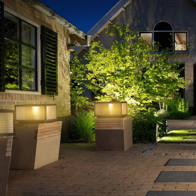 Modern Outdoor Post Lights Landscape Pathway Lighting TriadCommerceInc