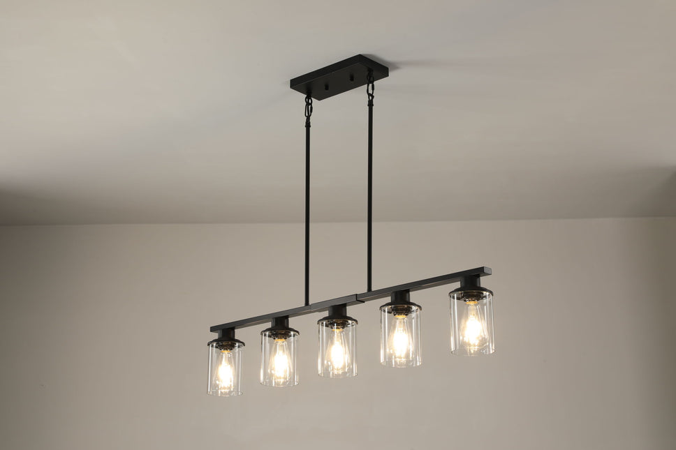 Sienna 5-Light Modern Industrial Chandelier Home Decor > Lighting > Ceiling Lights > Pendant Lights TriadCommerceInc
