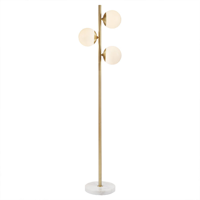Holloway 3-Globe Floor Lamp Marble Base Floor Lamps TriadCommerceInc   
