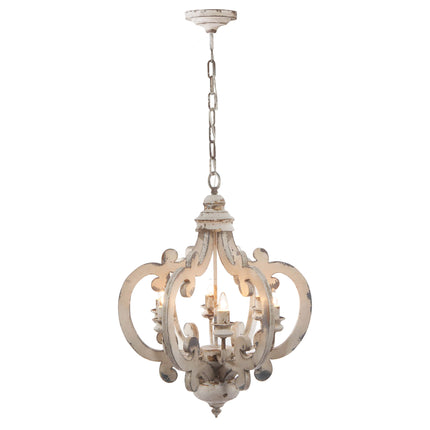 Baroda Antique Wood Curved Chandelier Home Decor > Lighting > Ceiling Lights > Chandelier TriadCommerceInc
