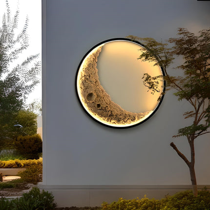 Luna 3D Moon Wall Lamp outdoor wall lighting TriadCommerceInc   