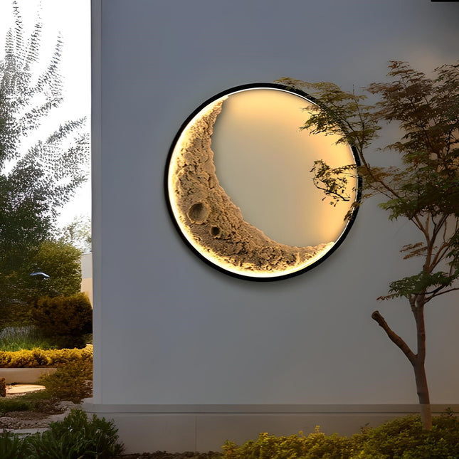 Luna 3D Moon Wall Lamp outdoor wall lighting TriadCommerceInc   