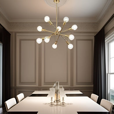 Modern Sputnik Brass Chandelier Home Decor > Lighting > Ceiling Lights > Chandelier TriadCommerceInc